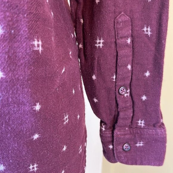 Madewell Burgundy Flannel XXS Top Warm Cozy Casual Hipster Stylish Rodeo Lagenlo - Picture 7 of 13